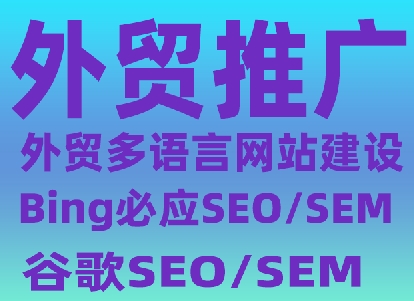 外贸SEO优化 谷歌SEO BING必应seo